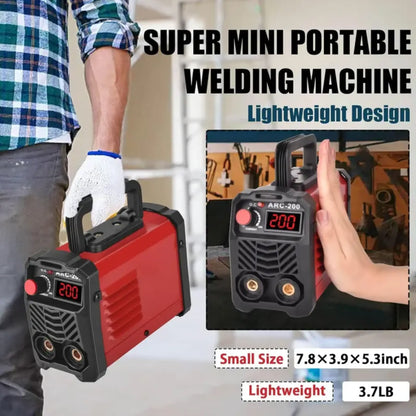 HAVRIXO QuickWeld Complete Welding System - Portable Stick Welder Machine 110V with Hot Start Arc Force Anti-Stick, Includes 20 Rods & 2 Chip Hammers