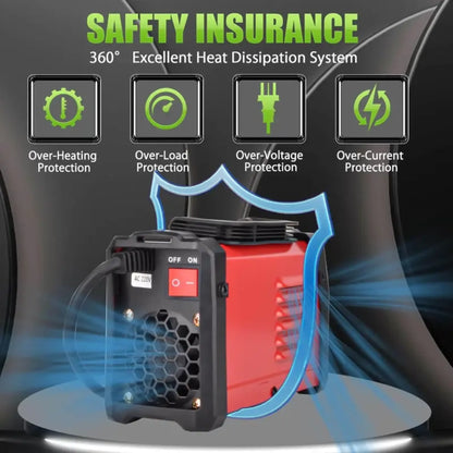 HAVRIXO QuickWeld Complete Welding System - Portable Stick Welder Machine 110V with Hot Start Arc Force Anti-Stick, Includes 20 Rods & 2 Chip Hammers